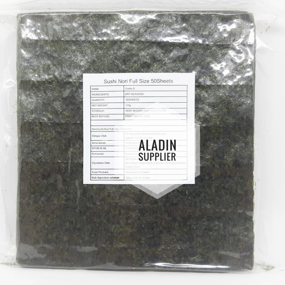 

Kirim Langsung ★★ Sushi Nori Silver Seaweed 50 Lembar ☣