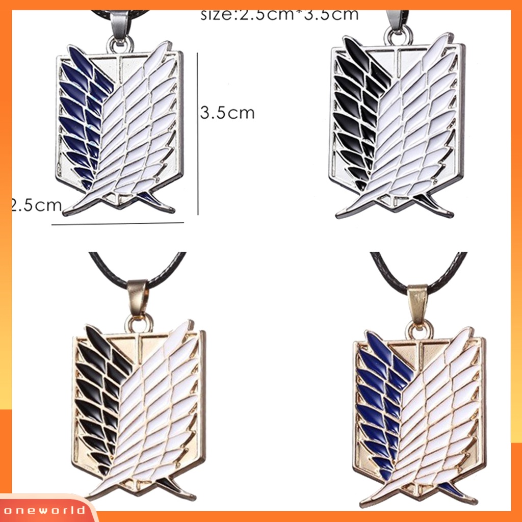 {oneworld} Kalung Lucu Kreatif Attack On Titan Cosplay Anime Kalung Untuk Wanita