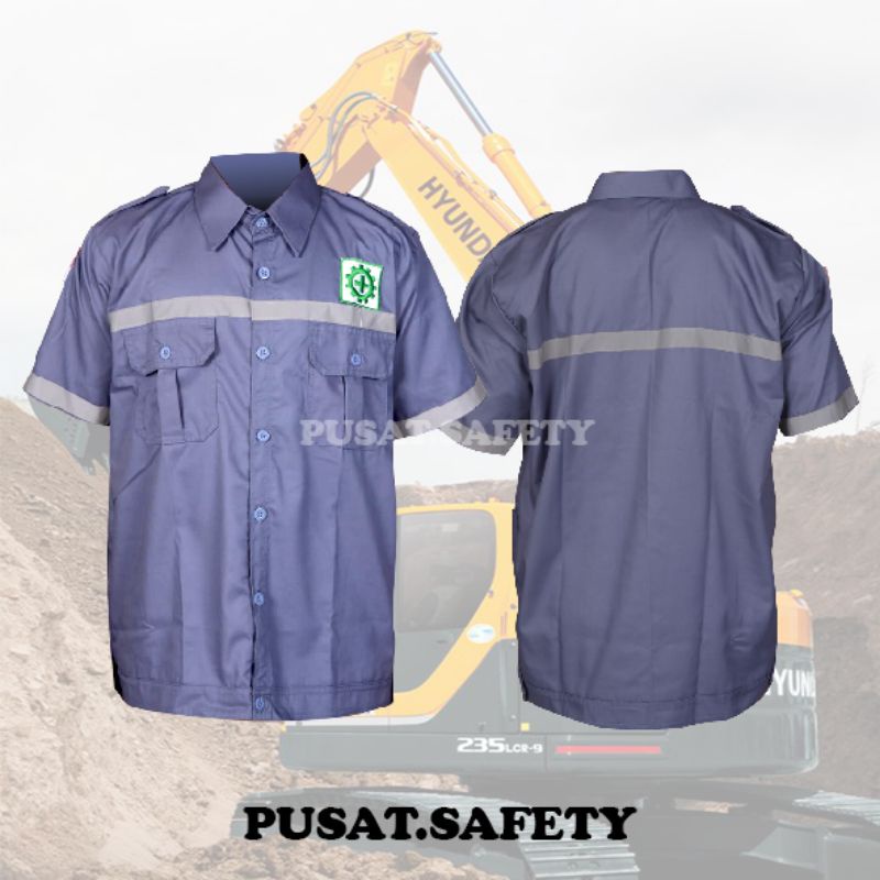 baju wearpack bengkel / seragam proyek atasan baju kerja