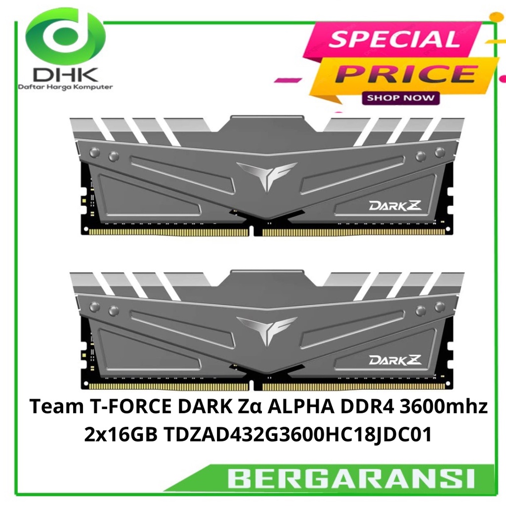 RAM Team T-FORCE DARK Zα ALPHA DDR4 3600mhz 2x16GB TDZAD432G3600HC18JDC01