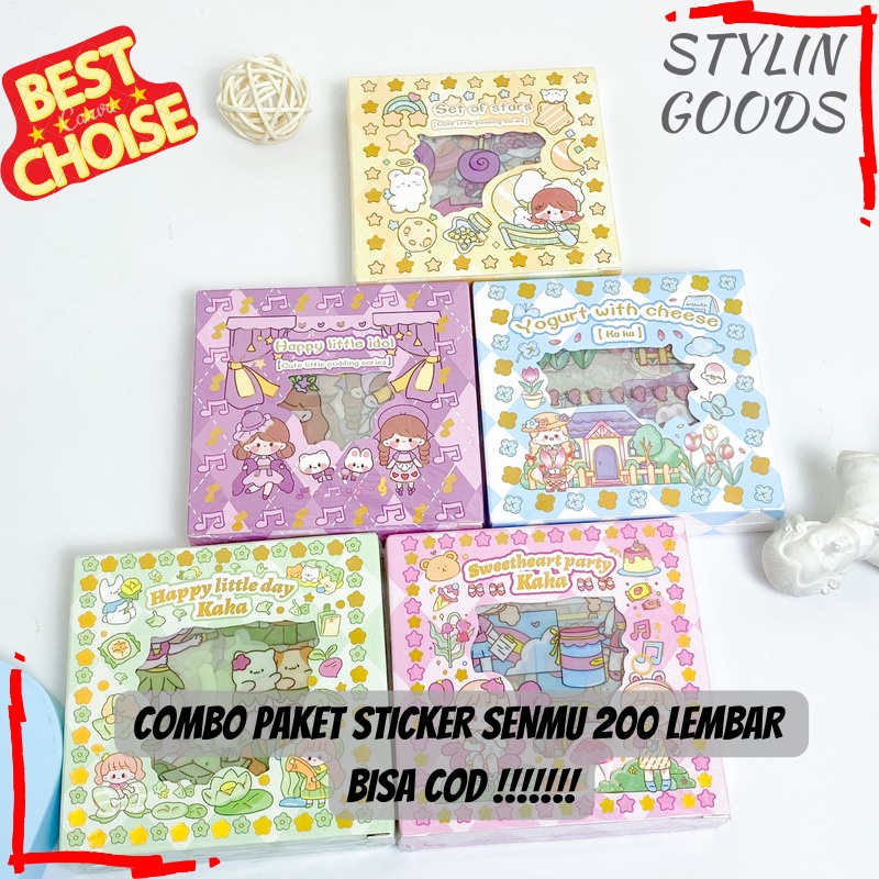 

TERBARU COMBO MURAH STICKER 200 LEMBAR SENMU / DOUBLE COMBO SENMU 2 BOX STIKER HAPPY LITTLE DAY VARIAN TERBARU