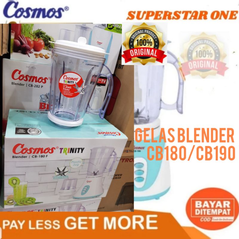 gelas blender cosmos cb190 gelas blender cb180/cb190 100% asli origina