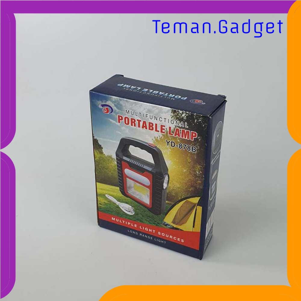 TG-SNT VASTFIRE Senter Camping Lampu LED Solar Power Rechargeable COB - YD-878B