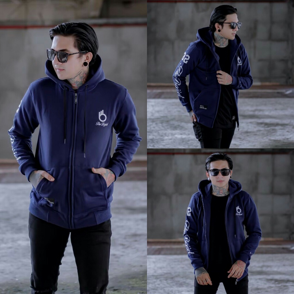 The Bojiel Jaket Zipper The Bojiel Sweater Hoodie Pria