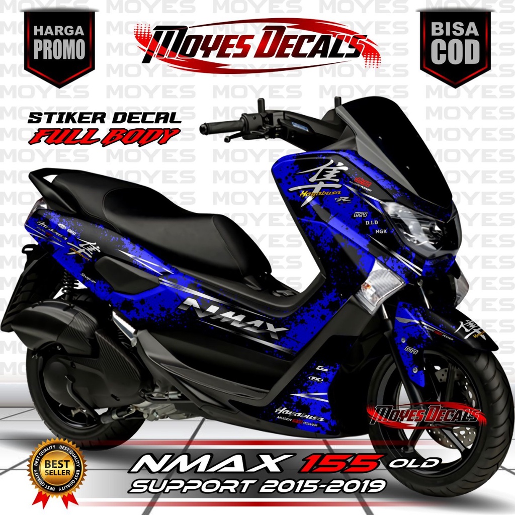 Decal Nmax 155 Old Full body Variasi Hayabusa Blue Color