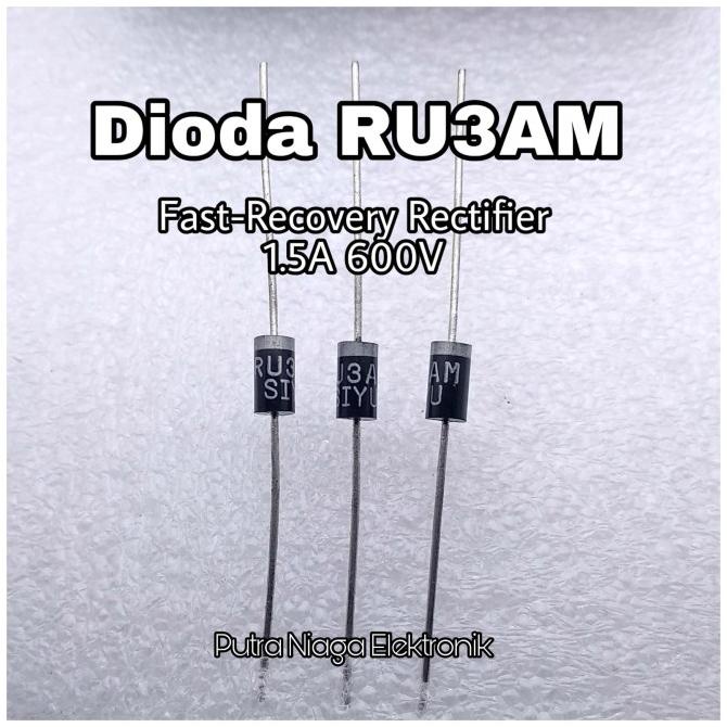 Dioda RU3AM Fast-Recovery Rectifier RU 3AM 1.5A 600V putr4n14 Segera Beli