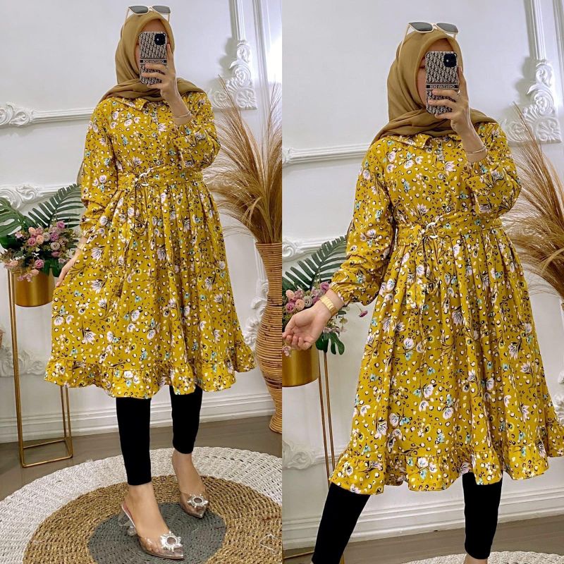 Tunik Belt Voxy / Tunik murah