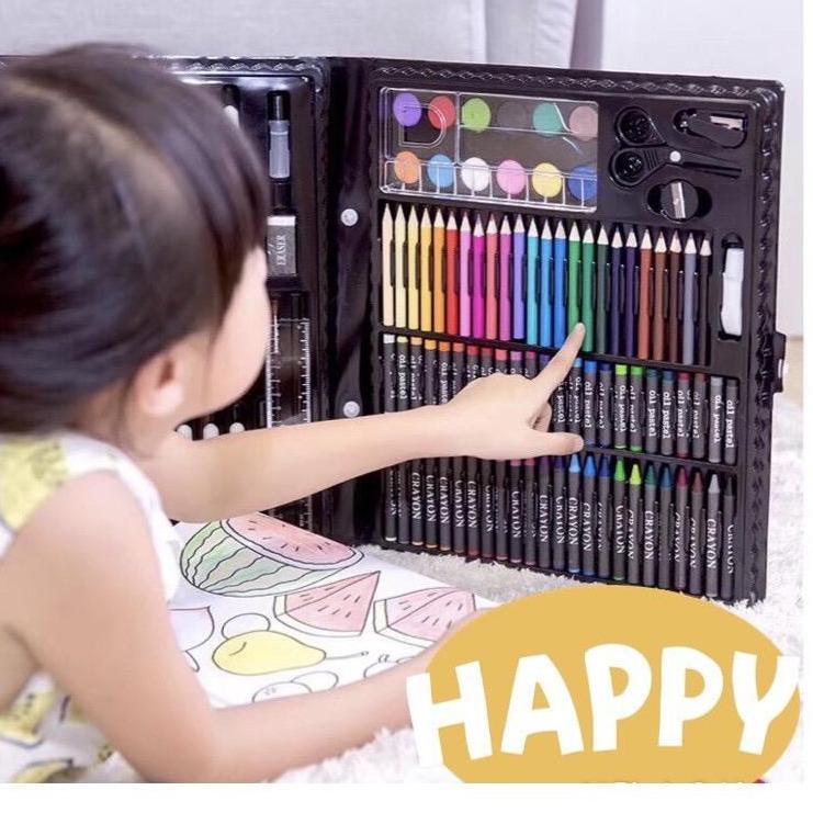 

Hot Sale HZ Crayon Set 150pcs / Krayon Mewarnai Anak 150pcs / Pensil Warna Set 150pcs