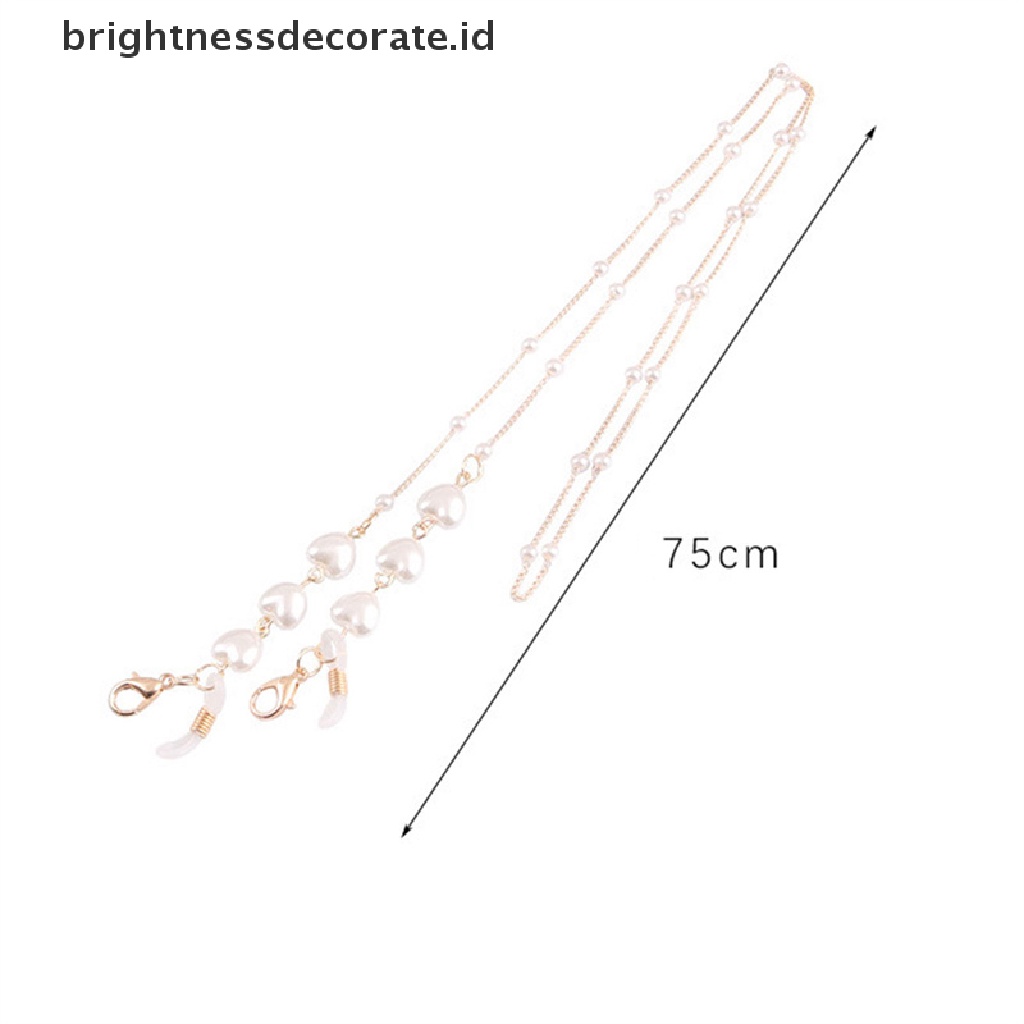 [Birth] Masking Chains Pearl Chain Outside Kacamata Rantai Kacamata Hitam Masker Tali Gantung [ID]