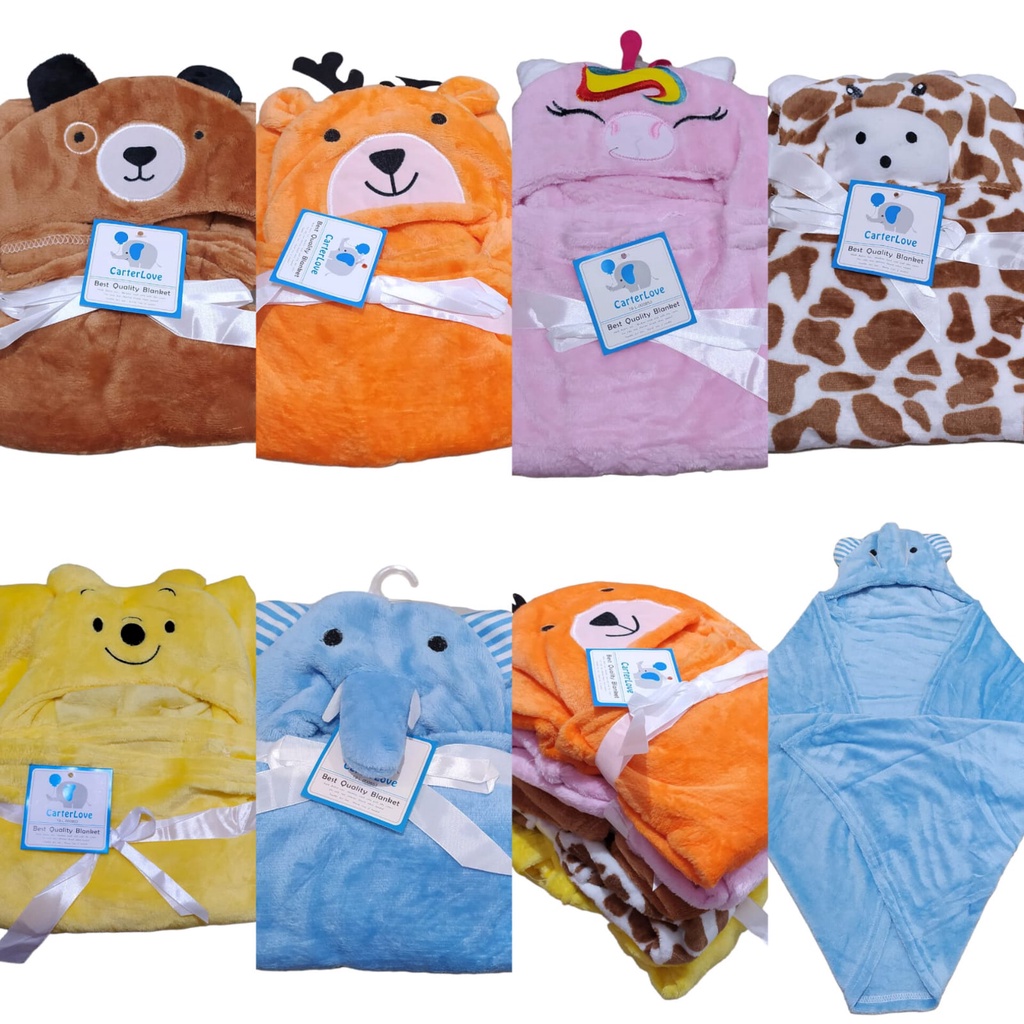 Selimut Bayi Topi 68 x 68 Blanket Lembut