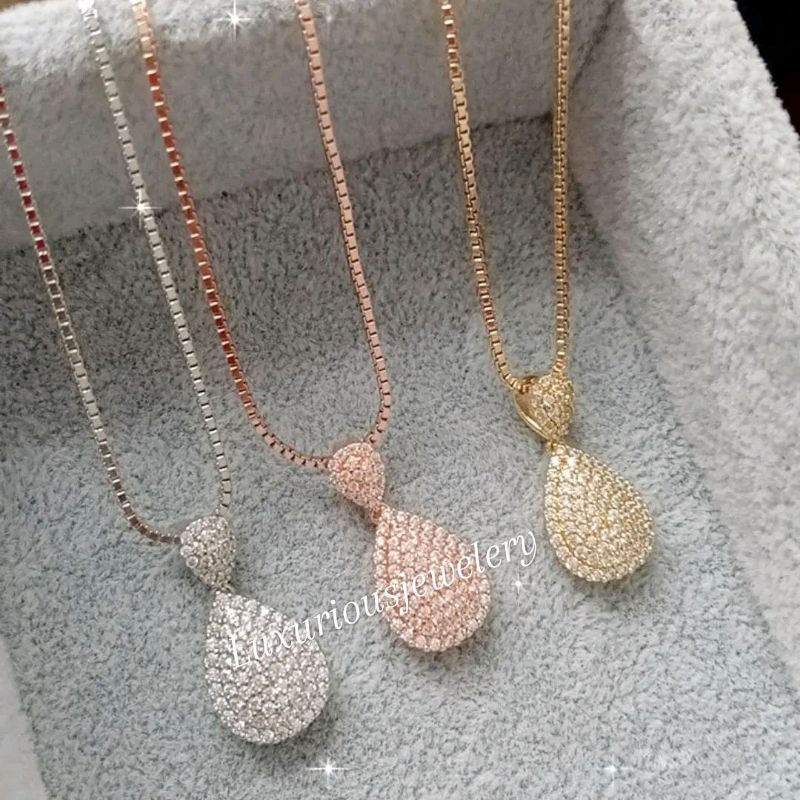 Kalung mewah liontin labu  premium