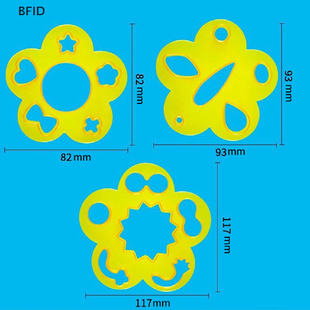 [BFID] 2per3/4pcs Cetakan Ekspresi Wajah Kartun Rice Ball Mold DIY Alat Embos [ID]