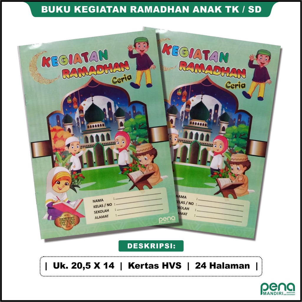 Buku Kegiatan Bulan Ramadhan Untuk SD MI dan TK