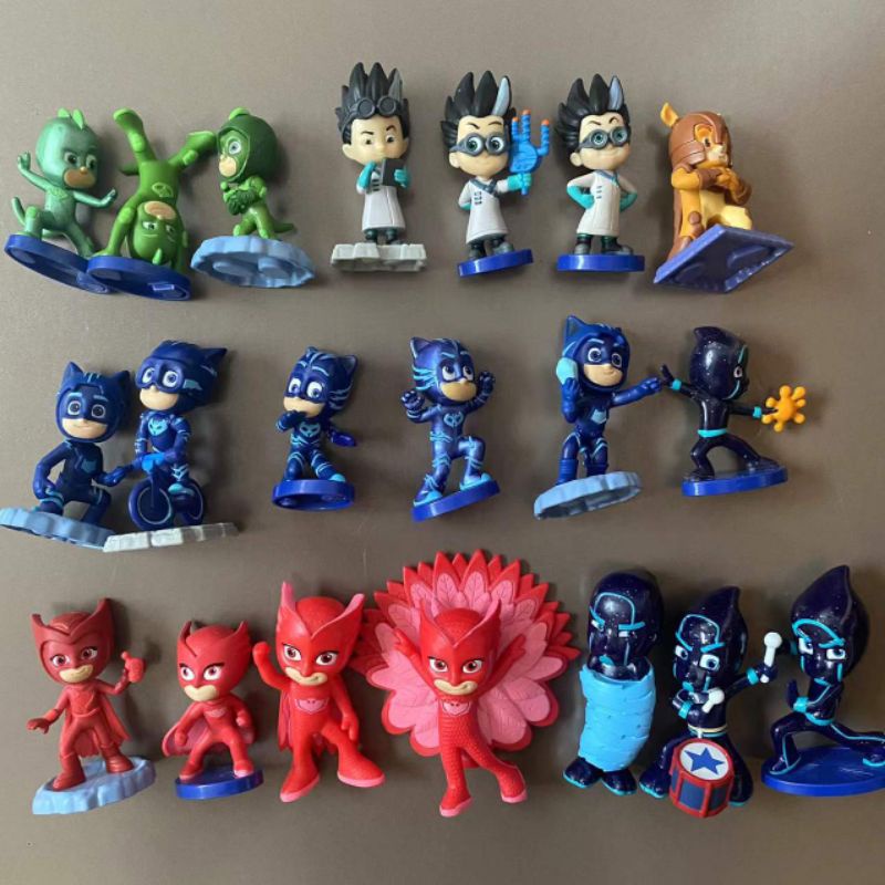 Mainan Figure PJ Mask Catboy Owlette Satuan Miniatur Hiasan Topper Murah