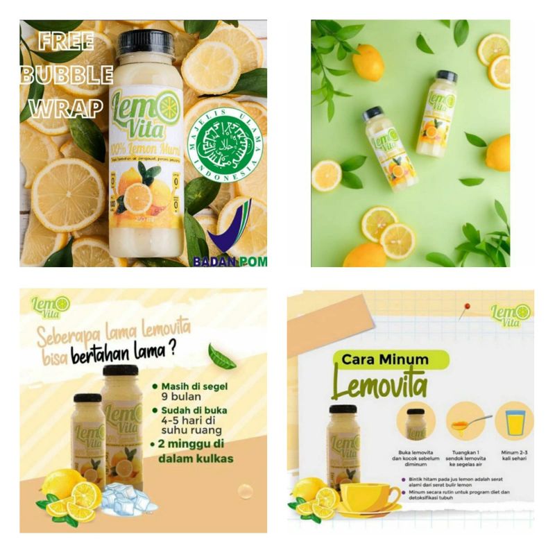 SARI LEMON MURNI LEMOVITA ORIGINAL BPOM NETTO 250ML