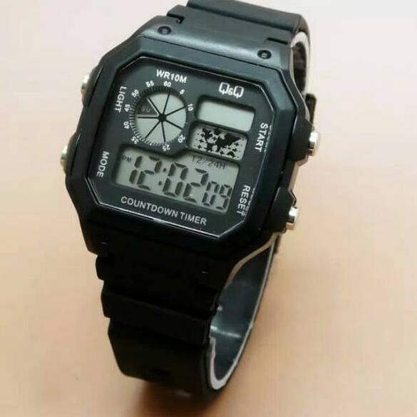 [NAD.20Ja23ι] Jam Tangan Unisex QQ digital Kotak Black Series