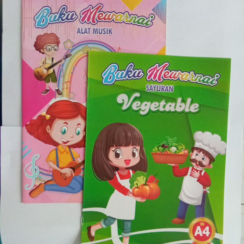 

Buku Mewarnai ukuran A4 - Pcs