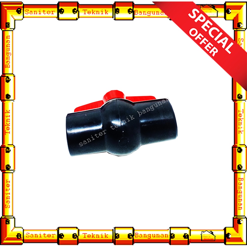 Ball Valve Pvc Stop Keran Kran 11/4 Inch 11/2 Inch 2 Inch Cisal