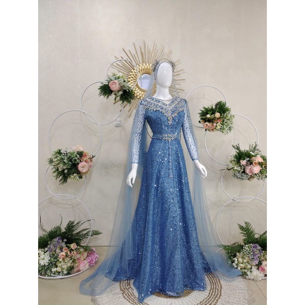 Syar'i Dress Wedding Cantik Murah