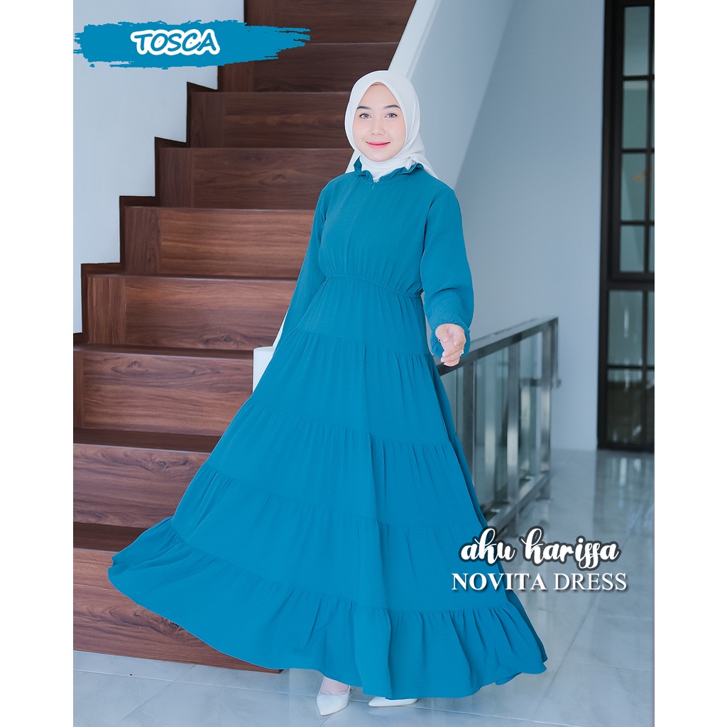 Novita Dress ORI AKU KARISSA Bahan Crinkle