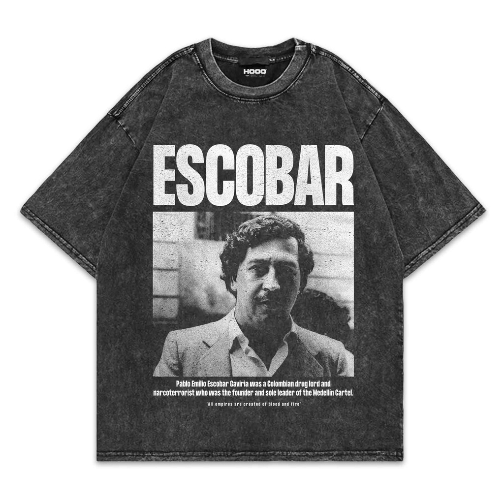 Kaos PABLO ESCOBAR Oversize Model Washed Stone Wash / PABLO ESCOBAR T-shirt