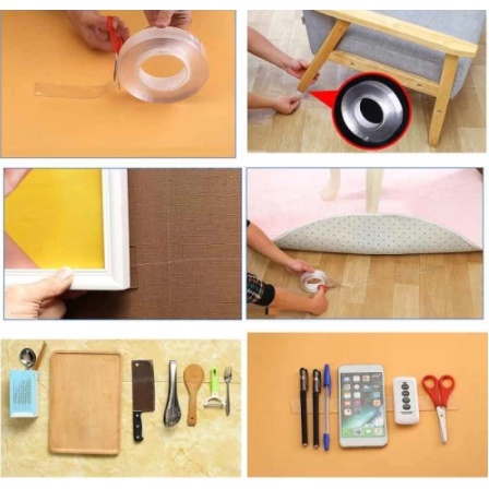 Isolasi 2 Sisi Bolak Balik Anti Bocor Bening Besar Tebal Super Kuat Serbaguna