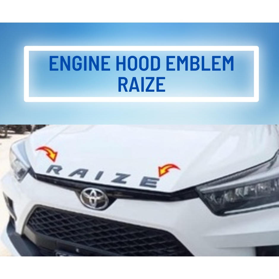 Jual TERLARIS!! ENGINE HOOD EMBLEM RAIZE/ LOGO RAIZE/LOGO KAP MESIN ...