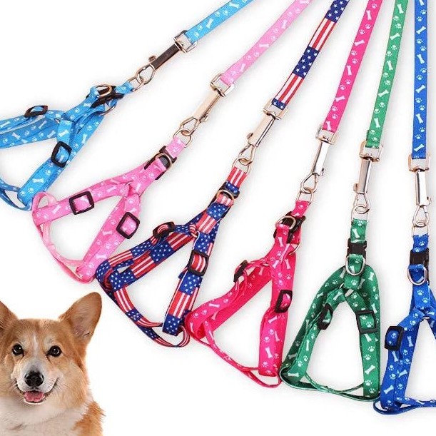 Harness Tali  Anjing Kucing hewan Murah size S