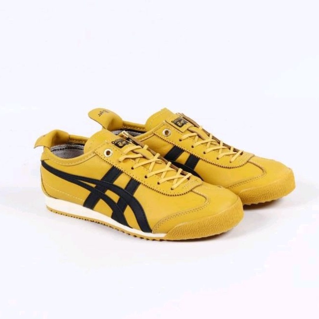 Tiger Super Deluxe SD Mexico 66 Yellow Black Original Leather