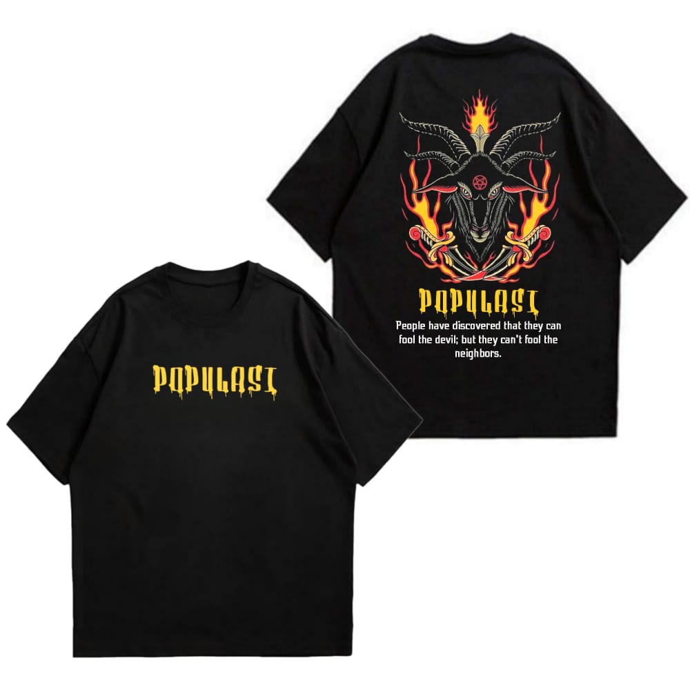 T-shirt Cavenza X SATANIC Black