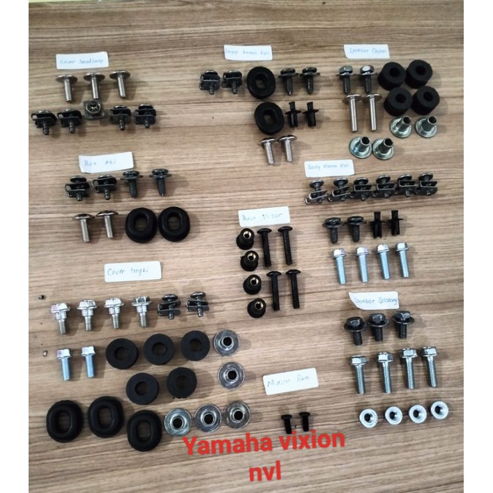 Baut fullset bodi VIXION NVL