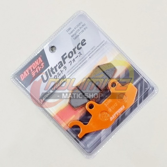 Kampas Rem Daytona Racing Depan Lapinus Fibers Ninja RR R 250 Satria F