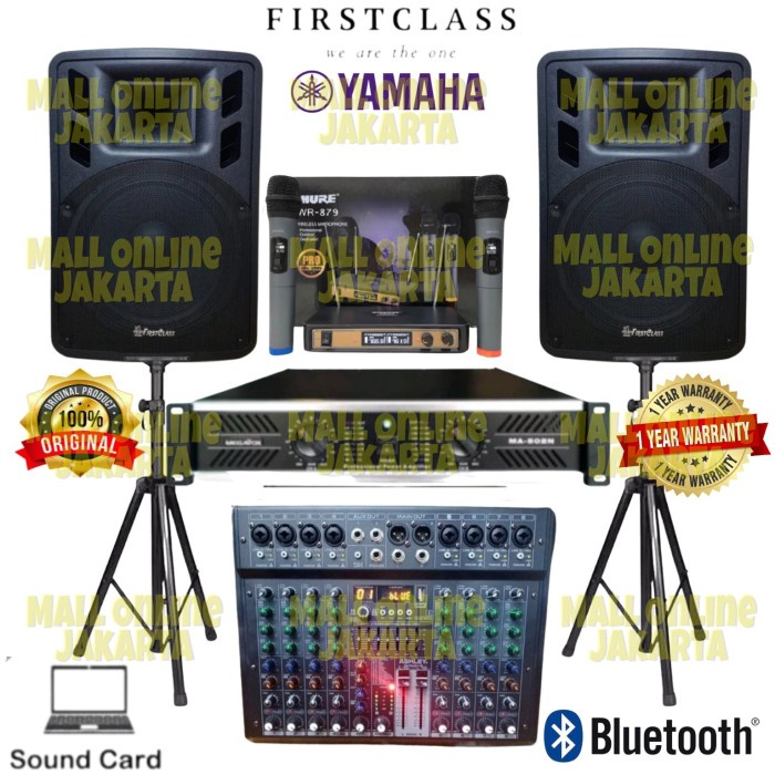 Paket Speaker 15 inch Firstclass sound system outdoor 1000 watt