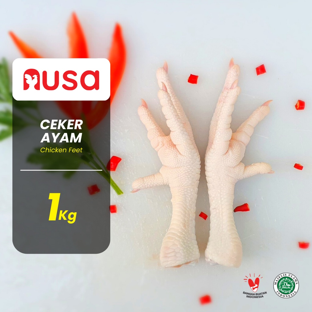 

Ceker Ayam / Chicken Feet / Ceker Ayam Tanpa Kuku FRESH 1kg
