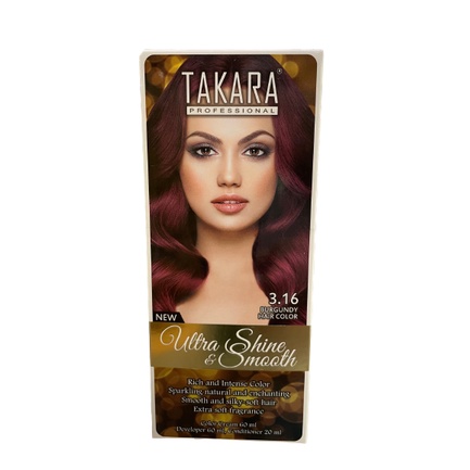 Takara Professional Ultra Shine &amp; Smooth 3.16 Burgundy Hair Color