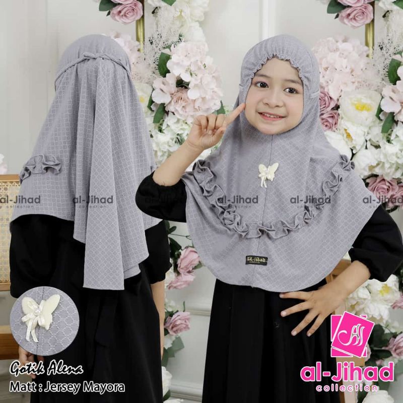 hijab anak bergo gotik alena