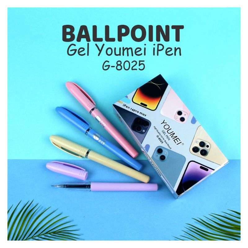 

Pulpen Gel Youmei Apple 14 / 12 Pcs Pulpen Youmei G-8025