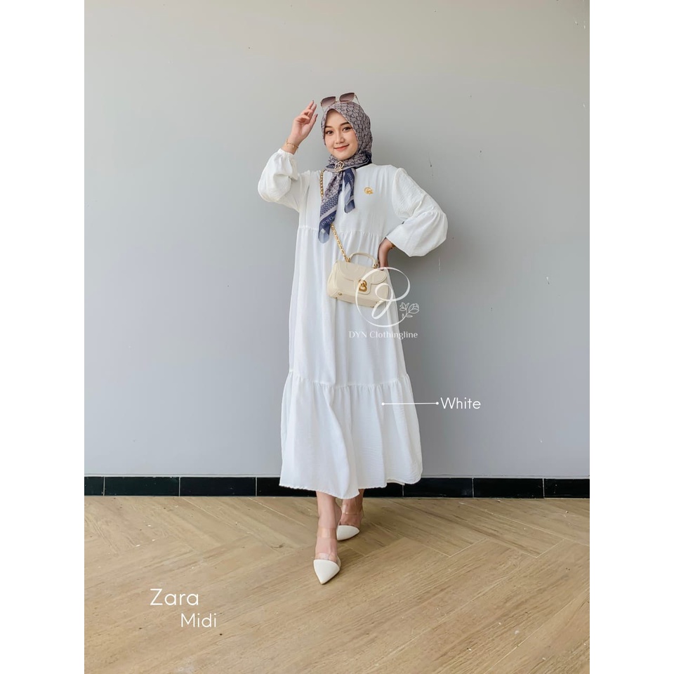 DYN Zara Midi Dress - Dress Crinkle Armany Busui Friendly