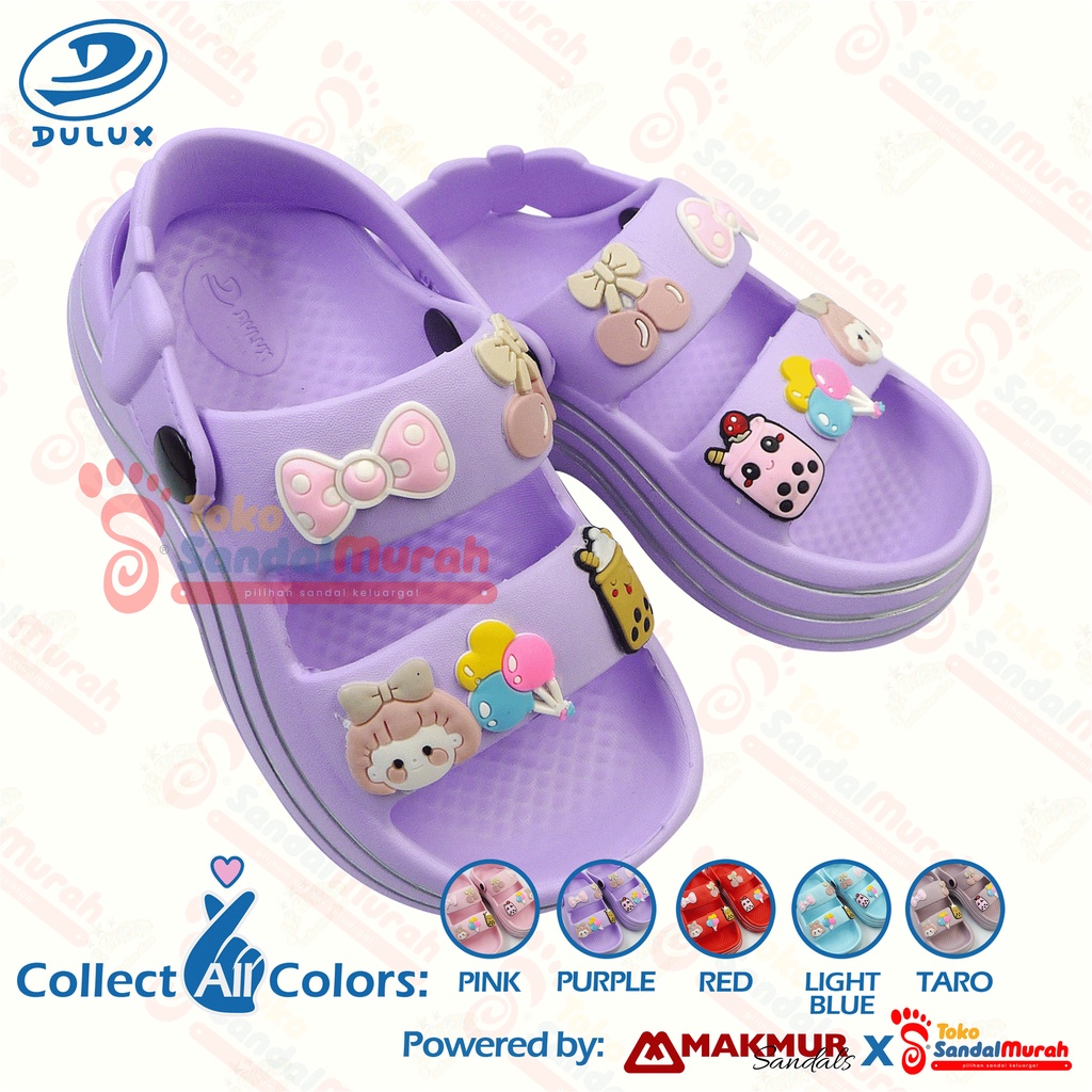 Toko Sendal Murah - Sandal FUJI Slop Anak Perempuan  Uk 30 - 35 / Sandal Anak Fashion Slop Tinggi / Sandal Anak Nyaman Santai/ Sandal Anak Slop Ringan / Sandal Slop EVA Anak [ Toko Sendal Murah  M 808 C ]