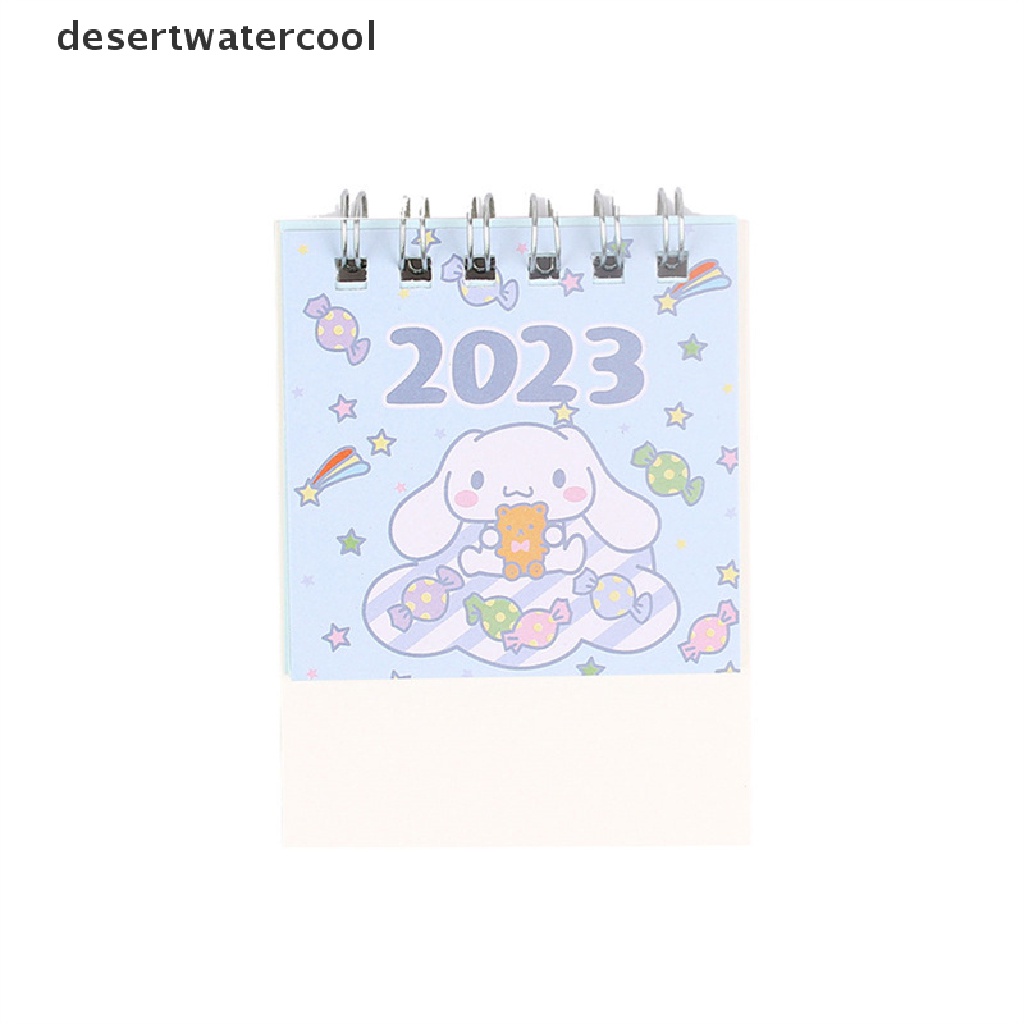 Deid 2023desk Mini Kalender Meja Kecil Anime Sanrioed Girl Heart Kalender Tahun Baru Lucu Martijn