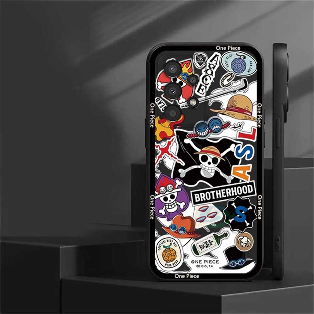 Samsung A13 A03 A03S A23 A22 A21S A12 A02S A11 A51 A10 A30 A50 A52 A20S A10S M12 J4 Plus J7 Pro One Piece Luffy Brook Dan the Devil Fruit Casing Handphone Silikon Lembut Binteacase