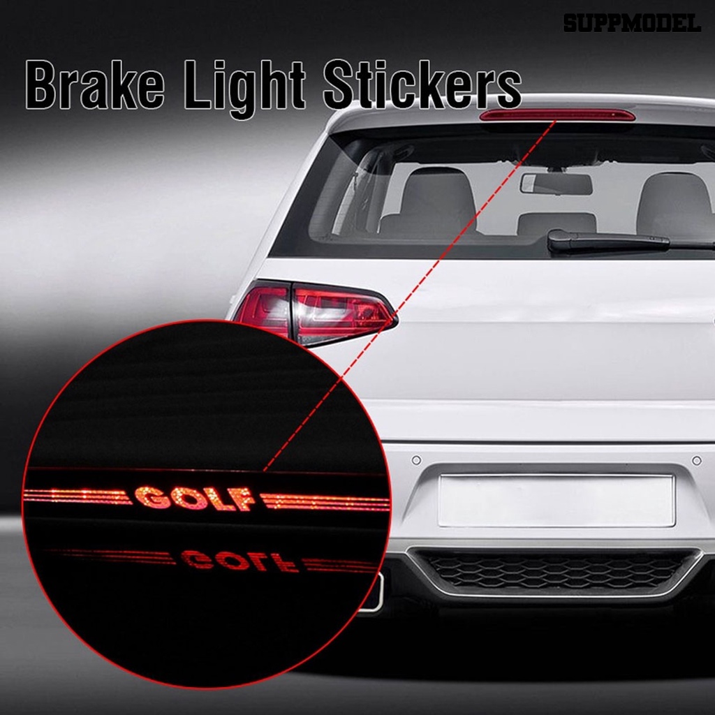 [SM] Self-adhesive Auto Mobil Serat Karbon Stiker Berhenti Lampu Rem Decal Untuk VW Golf Series