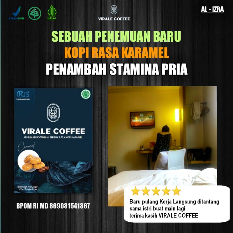 Kopi Stamina Pria Kuat Tahan Lama Original BPOM - VIRALE COFFEE Obat Ejakulasi Dini Pria Permanen Is