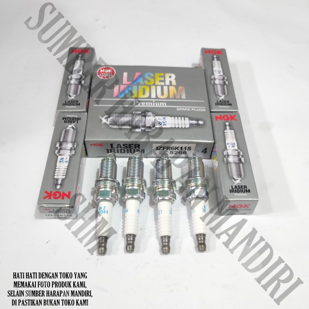 Busi Laser Iridium Mobilio Brio Original 1Set 4Pcs