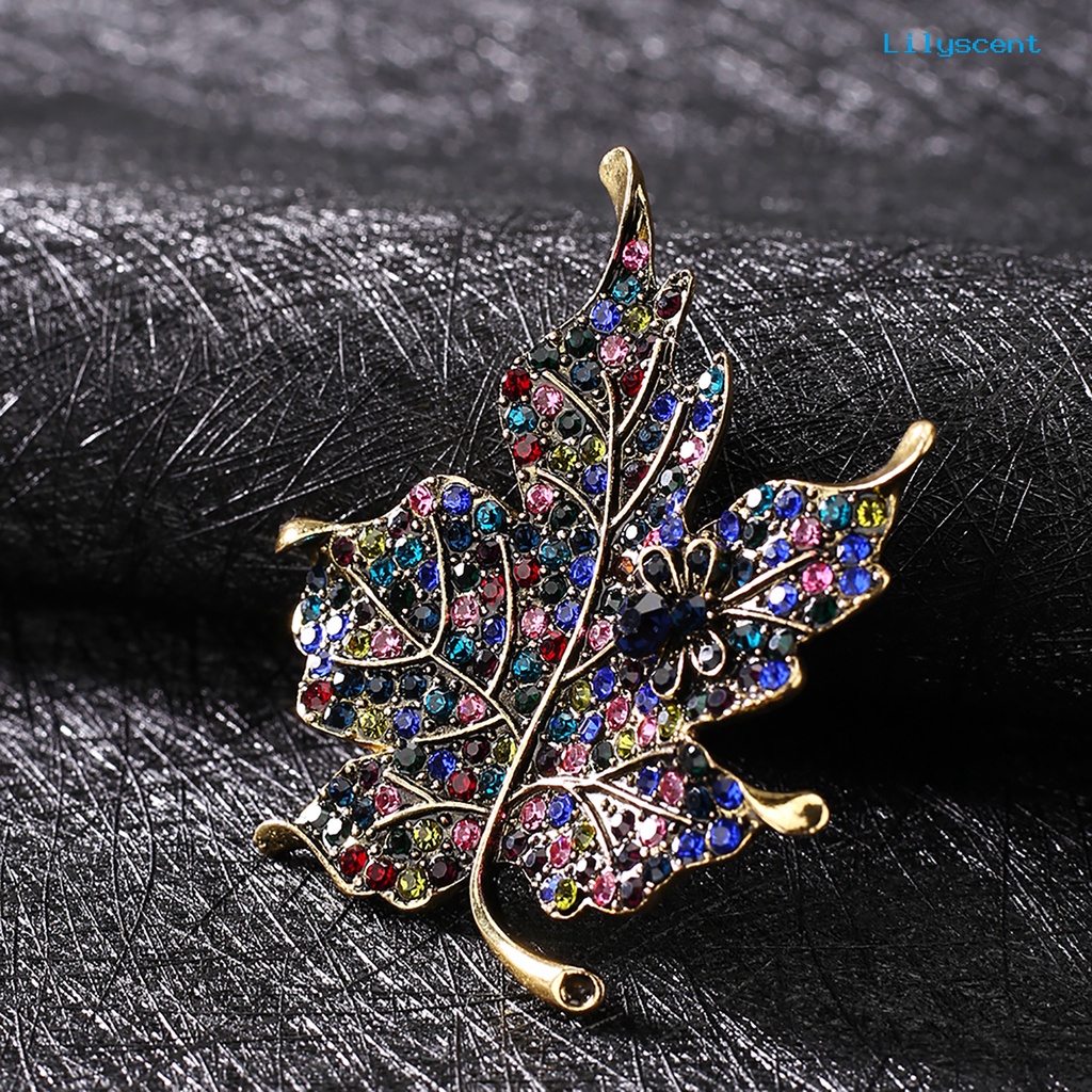 [LS] Bros Indah Maple Bentuk Daun Alloy Lebah Pesona Lapel Pin Lencana Untuk Wanita Hadiah Ulang Tahun Pernikahan