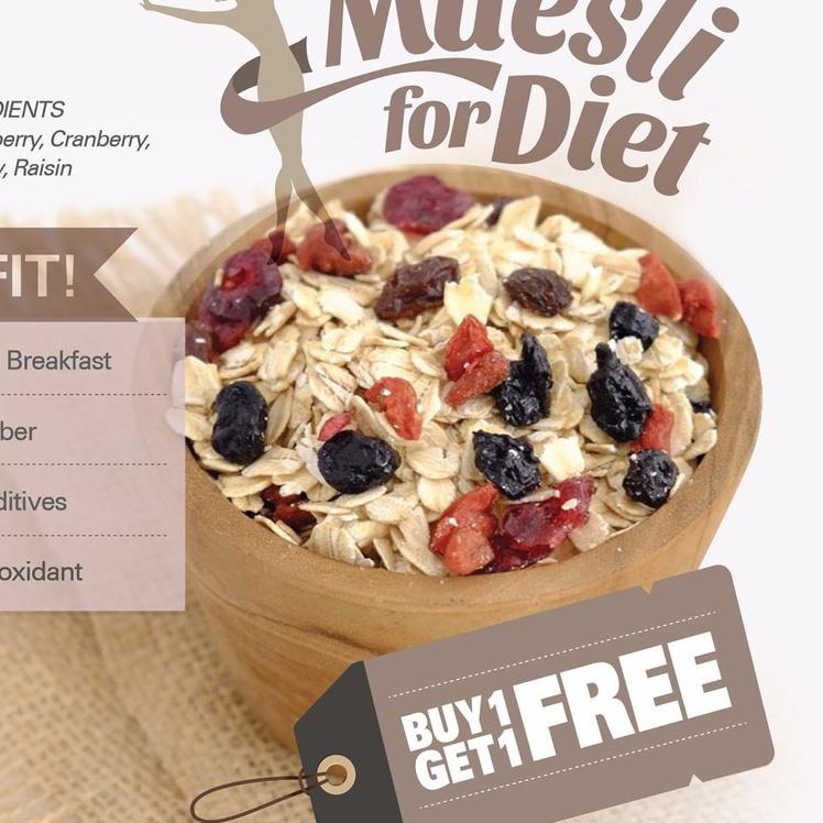 

Diskon✅Buy 1 Get 1 Free Antioxidant Muesli (500gr x 2pc)