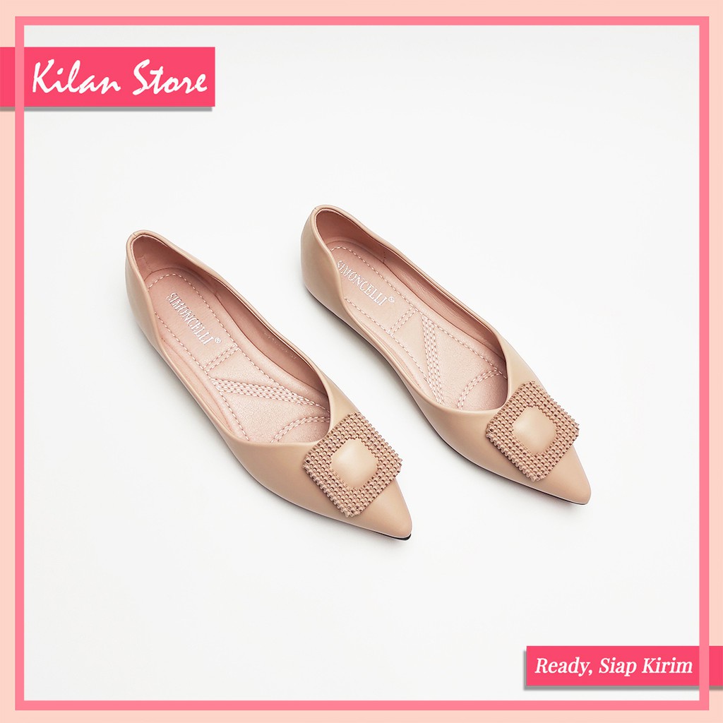 Flatshoes Humaira 2112602 - Sepatu Teplek Wanita Sepatu Flat Wanita Nyaman Digunakan