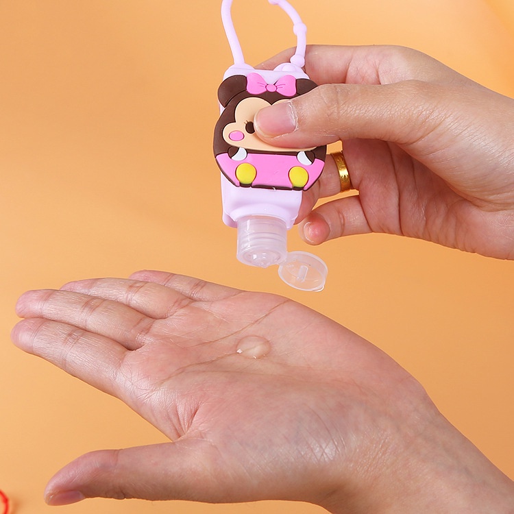 ⭐️𝐈𝐇𝐒 𝟔𝟑𝟐 𝐋𝐚𝐦𝐩𝐮𝐧𝐠⭐️Botol Hand Sanitizer Gantungan Tas Sekolah Motif Cartoon Petak Botol Refill Hand Sanitizer