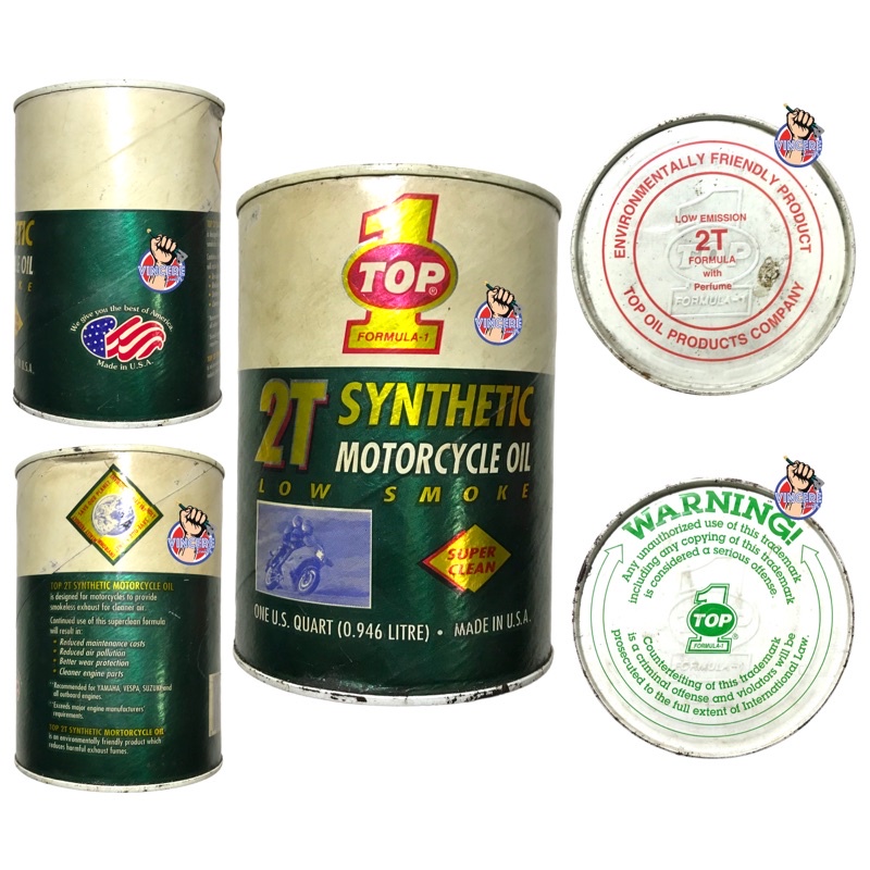 Oli Top 1 One 2T Oil Vintage Lawas Vespa