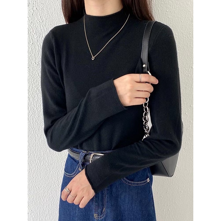 JOYFIT RAJUT TURTLENECK PREMIUM WANITA IMPORT BAHAN ADEM INNER HIJAB PREMIUM IMPOR MANSET BAJU WANIT